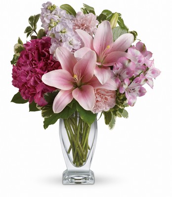 Teleflora's Blush Of Love Bouquet from Sharon Elizabeth's Floral Designs in Berlin, CT